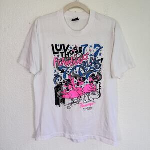 Vintage Flamingo Hilton Shirt Mens Large Casino Hotel Las Vegas Novelty 80s Tee